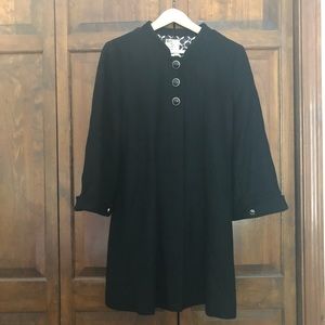 Tulle Black 3/4 sleeve coat